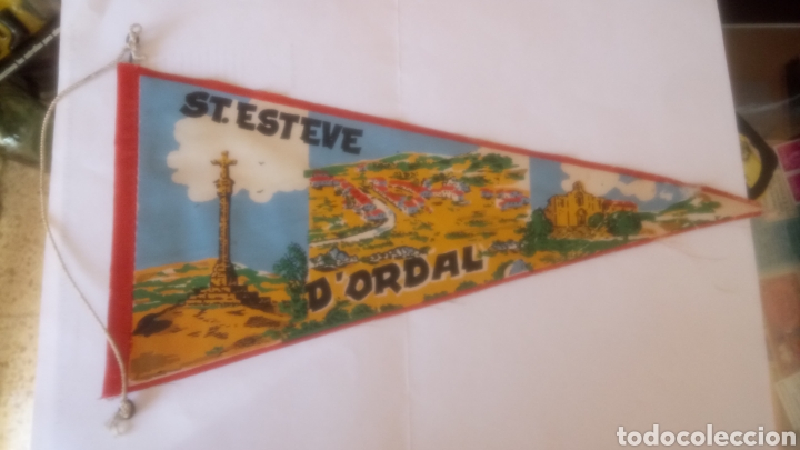 Sammlung von Wimpeln: ANTIGUO BANDERIN DE ST. ESTEVE D ORDAL.