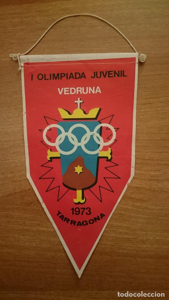 Bandierine di collezione: BANDERIN  OLIMPIADA JUVENIL VEDRUNA -1973 TARRAGONA