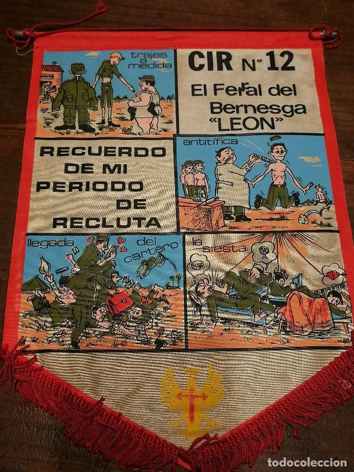 Galhardetes de cole&ccedil;&atilde;o: BANDER&Iacute;N RECUERDO DE MI PERIODO DE RECLUTA- EL FERRAL DEL BERNESGA, LE&Oacute;N, CIR N&ordm;12.