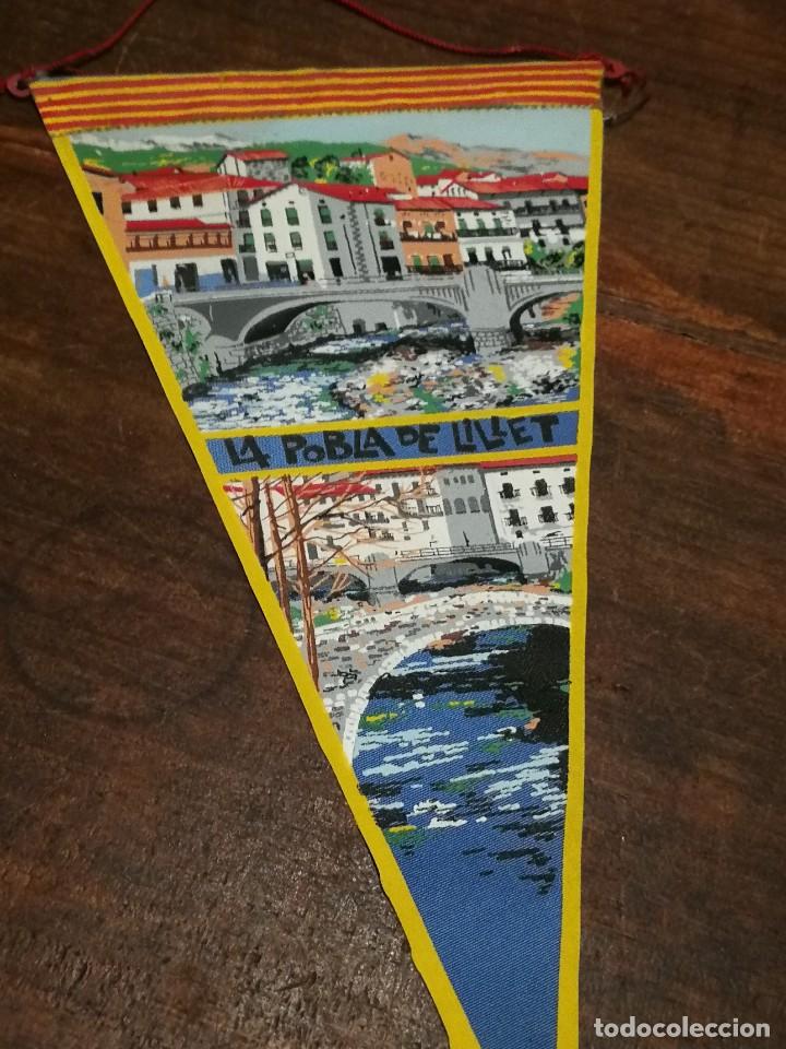 Galhardetes de cole&ccedil;&atilde;o: ANTIGUO BANDER&Iacute;N DE TELA DE LA POBLA DE LILLET (CATALUNYA).