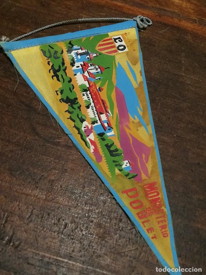 Galhardetes de cole&ccedil;&atilde;o: ANTIGUO BANDER&Iacute;N DE TELA- MONASTERIO DE POBLET (CATALUNYA).