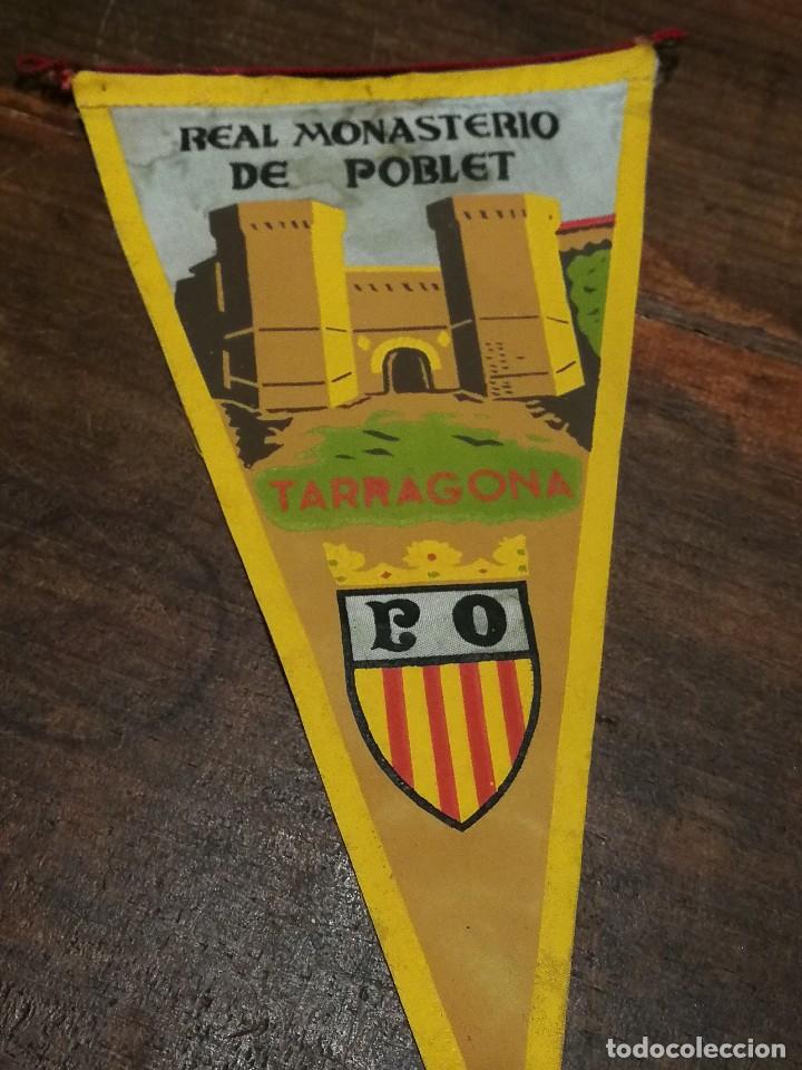 Galhardetes de cole&ccedil;&atilde;o: ANTIGUO BANDER&Iacute;N DE TELA- REAL MONASTERIO DE POBLET (CATALUNYA).