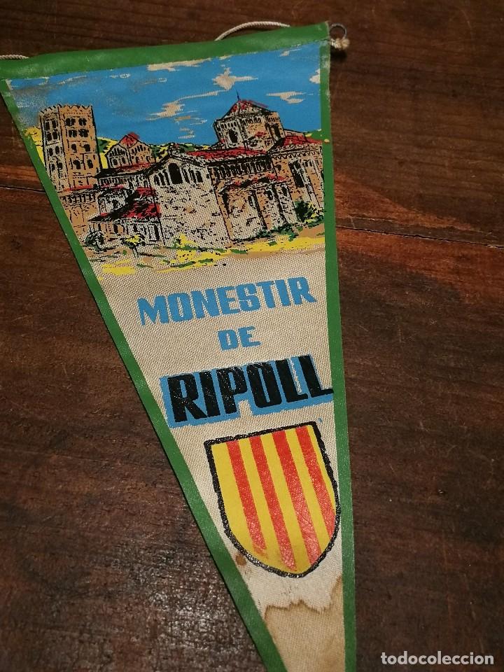 Galhardetes de cole&ccedil;&atilde;o: ANTIGUO BANDER&Iacute;N DE TELA MONESTIR DE RIPOLL (CATALUNYA).