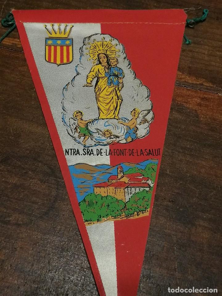 Galhardetes de cole&ccedil;&atilde;o: ANTIGUO BANDER&Iacute;N DE TELA- SANT FELIU DE PALLEROLS (GARROTXA), NOSTRA SENYORA DE LA FONT DE LA SALUT.