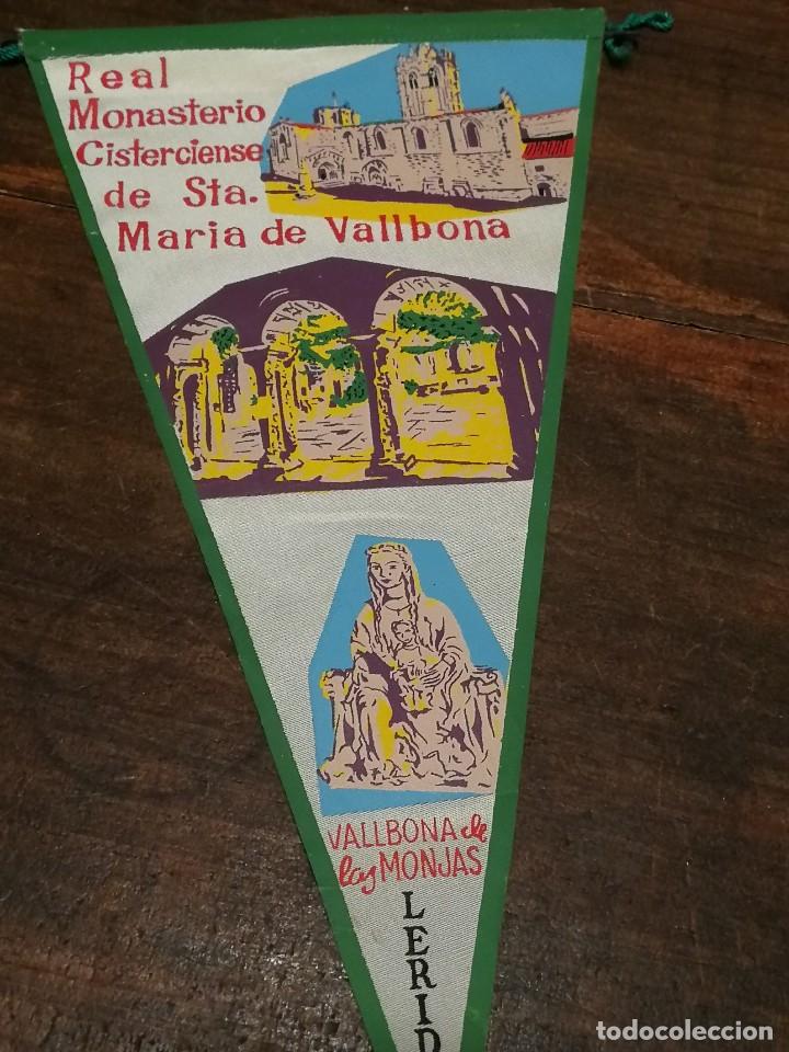 Galhardetes de cole&ccedil;&atilde;o: ANTIGUO BANDER&Iacute;N DE TELA- VALLBONA DE LES MONJAS, REAL MONASTERIO CISTERCIENSE DE STA.MARIA (L&Eacute;RIDA)