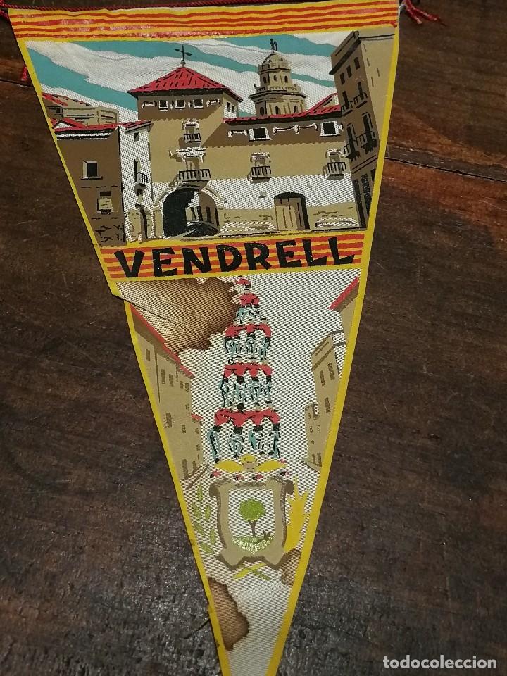 Galhardetes de cole&ccedil;&atilde;o: ANTIGUO BANDER&Iacute;N DE TELA- VENDRELL, CASTELLERS ELS NENS DEL VENDRELL.