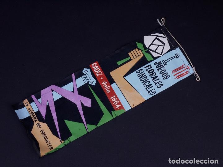 Galhardetes de cole&ccedil;&atilde;o: JUEGOS FLORALES SINDICALES. CADIZ 1964
