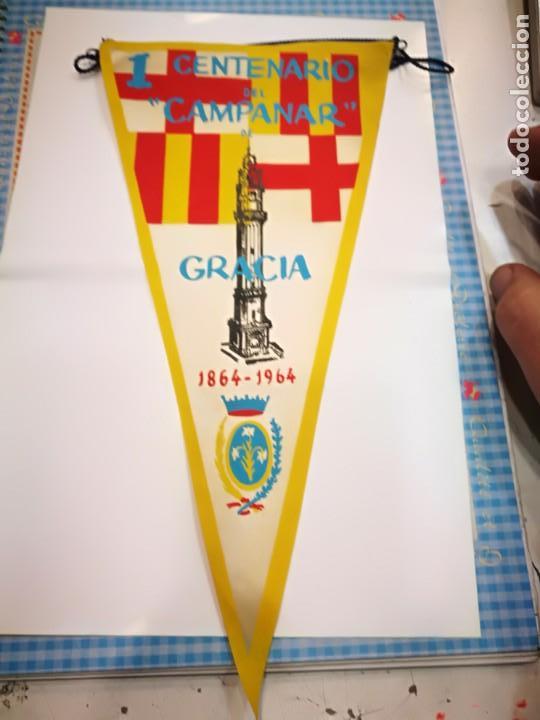 Galhardetes de cole&ccedil;&atilde;o: Banderin Gracia 1 Centenario del Campanario de Gracia 1864/1964
