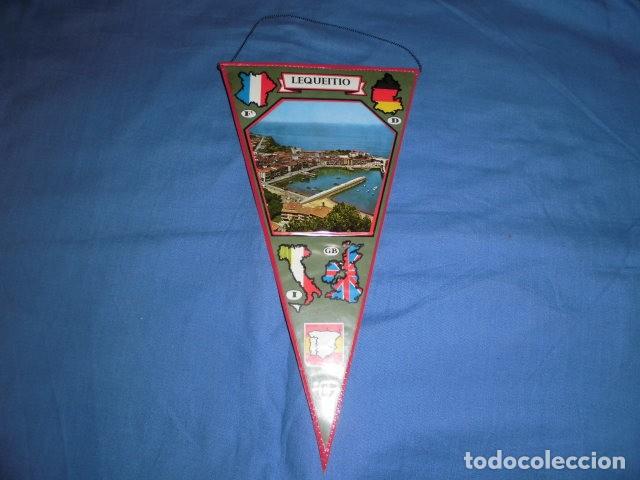 Galhardetes de cole&ccedil;&atilde;o: BANDERIN: LEQUEITIO - A&Ntilde;OS 60 - 70. ORIGINAL.