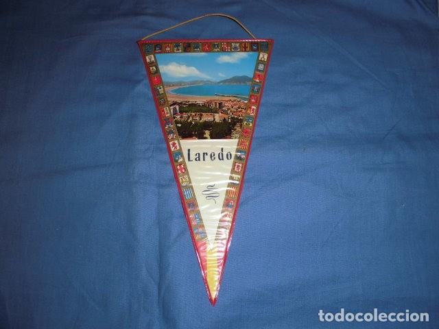 Galhardetes de cole&ccedil;&atilde;o: BANDERIN: LAREDO - A&Ntilde;OS 60 - 70. ORIGINAL.