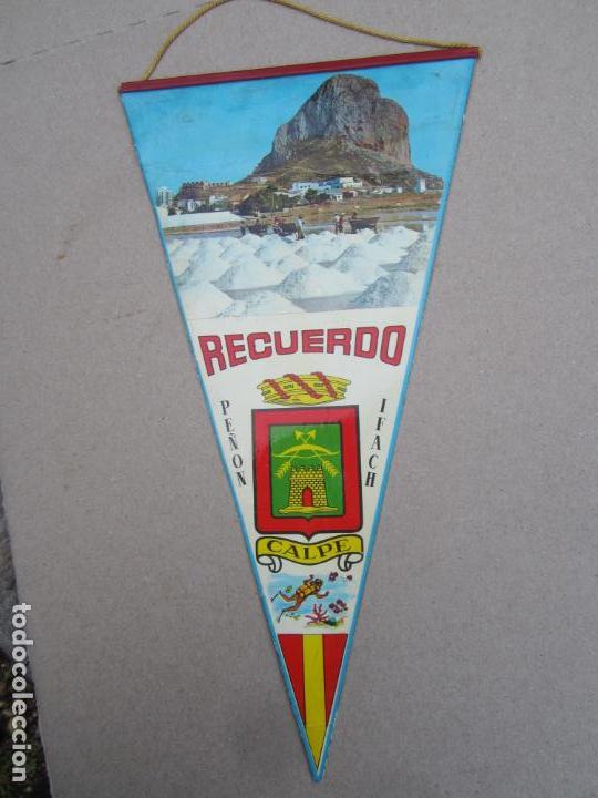 Collection pennants: banderin recuerdo pe&ntilde;on de ifach , calpe , alicante