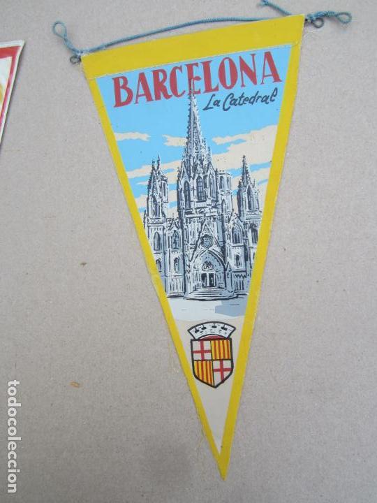 Collection pennants: banderin de tela , barcelona , la catedral