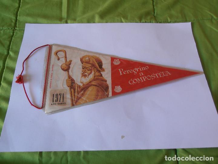 Banderines de colecci&oacute;n: BANDERIN PEREGRINO A COMPOSTELA - 1971 A&Ntilde;O SANTO