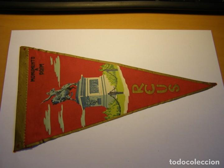 Banderines de colecci&oacute;n: Antiguo banderin monumento al general Prim, Reus, a&ntilde;os 1960.
