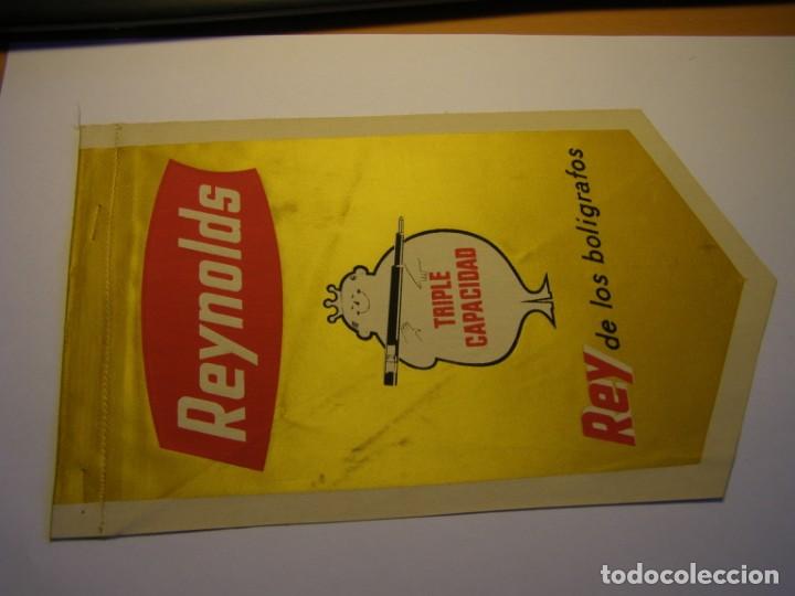 Banderines de colecci&oacute;n: Antiguo banderin bol&iacute;grafos Reinolds, a&ntilde;os 1960.