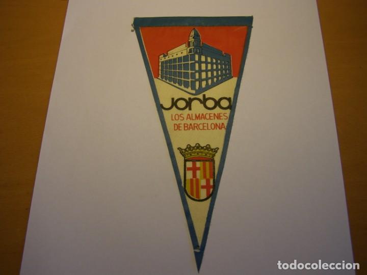 Banderines de colecci&oacute;n: Antiguo banderin almacenes Jorba, Barcelona, a&ntilde;os 1960.