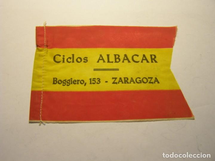 Banderines de colecci&oacute;n: Banderin ciclos Albacar, Zaragoza, a&ntilde;os 1960.