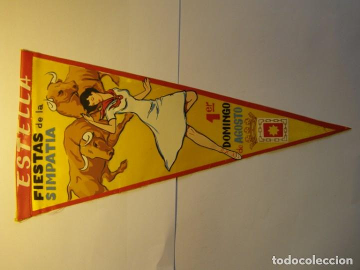 Sammlung von Wimpeln: Banderin Estella, fiestas de la simpatia, a&ntilde;os 1960.