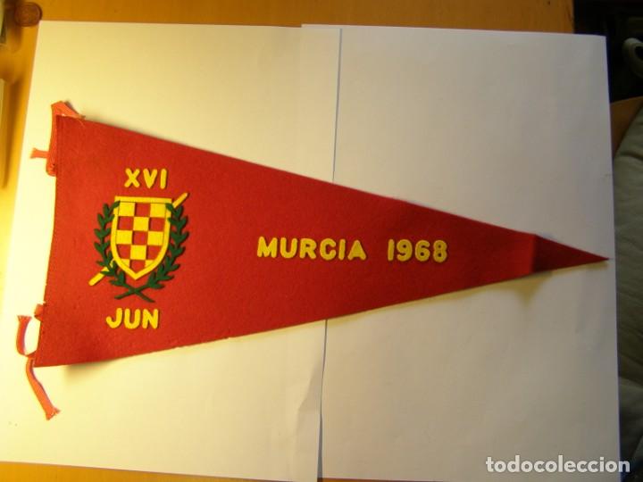 Sammlung von Wimpeln: Banderin J.U.N., Murcia, a&ntilde;o 1968.