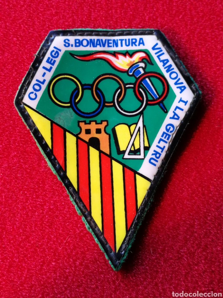 Sammlung von Wimpeln: ANTIGUO PARCHE COL.LEGI S.BONAVENTURA, VILANOVA I LA GELTR&Uacute;, 9x7CM.