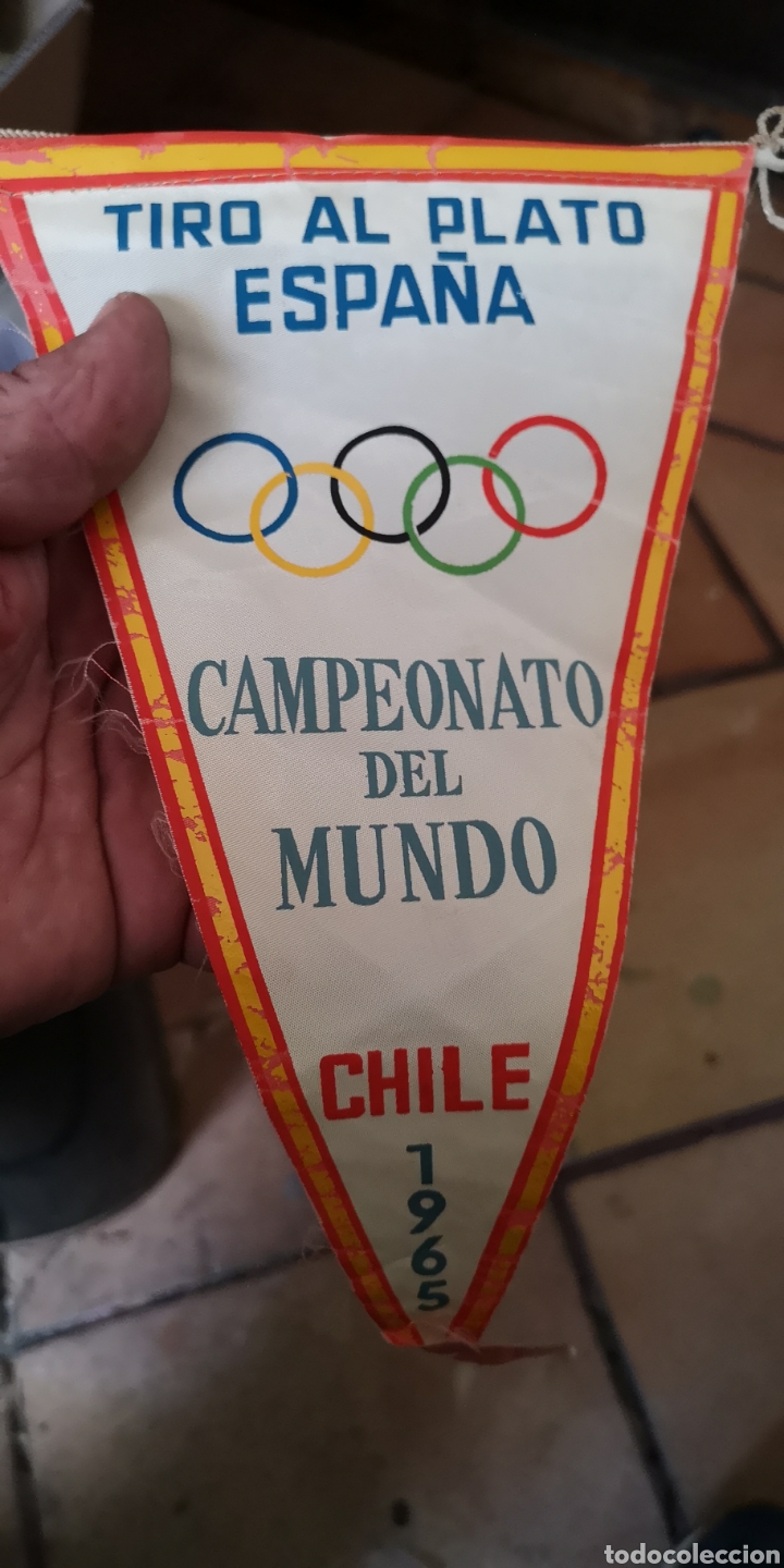 Galhardetes de cole&ccedil;&atilde;o: Bander&iacute;n del tiro al plato, Espa&ntilde;a Campeonato del Mundo Chile 1965