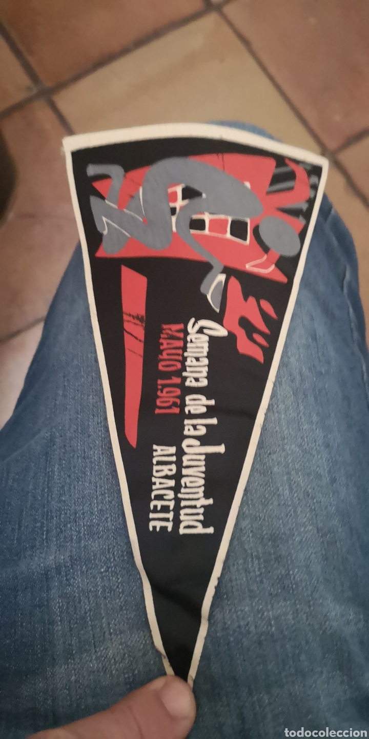 Galhardetes de cole&ccedil;&atilde;o: Bander&iacute;n de la Semana de la Juventud mayo de 1961 Albacete