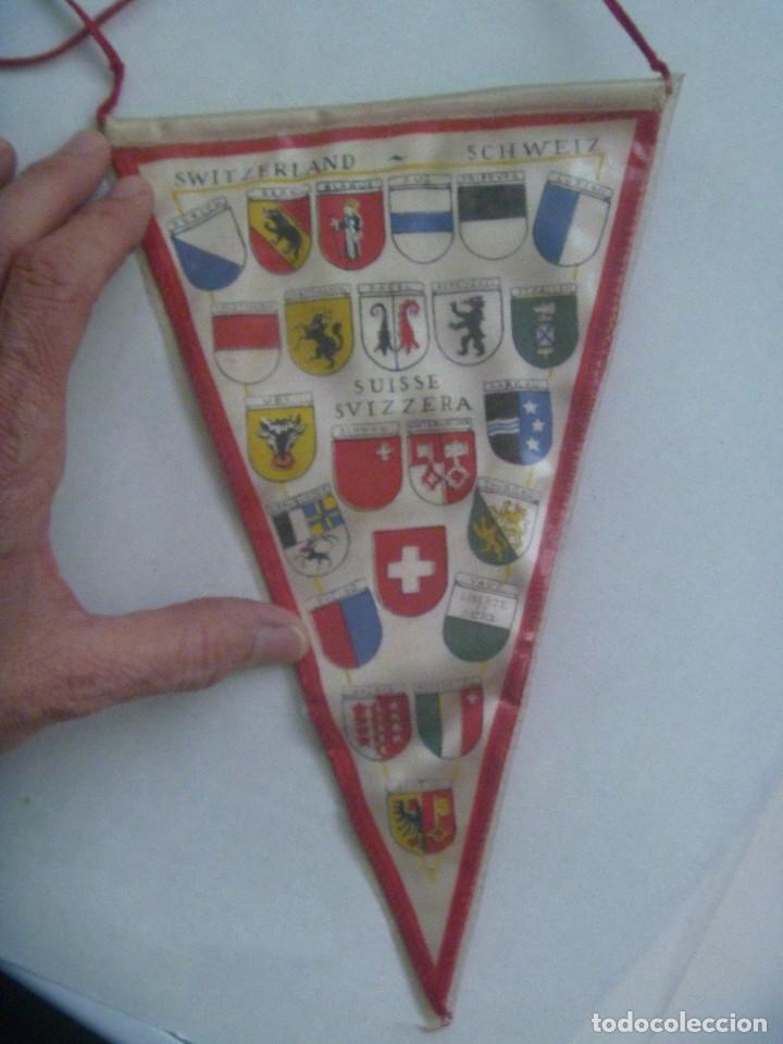 Fanions de collection: BANDERIN TURISTICO DE SUIZA . A&Ntilde;OS 50