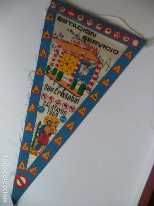 Bandierine di collezione: BANDERIN ESTACION DE SERVICIO SAN CRISTOBAL CALATAYUD 1969
