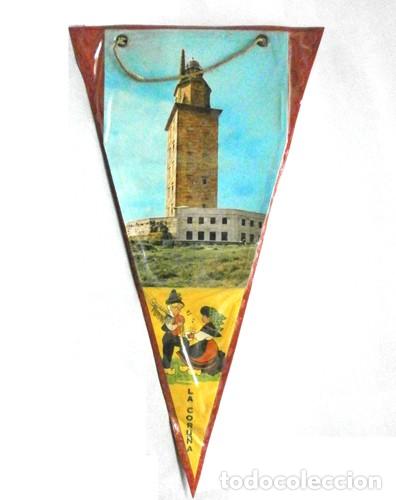 Banderines de colecci&oacute;n: BANDERIN LA CORU&Ntilde;A, SOBRE 1960 - BANDERIN-197