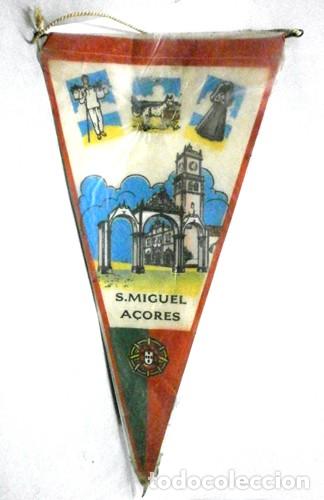 Banderines de colecci&oacute;n: BANDERIN SAN MIGUEL ACORES, PORTUGAL, SOBRE 1960 - BANDERIN-200