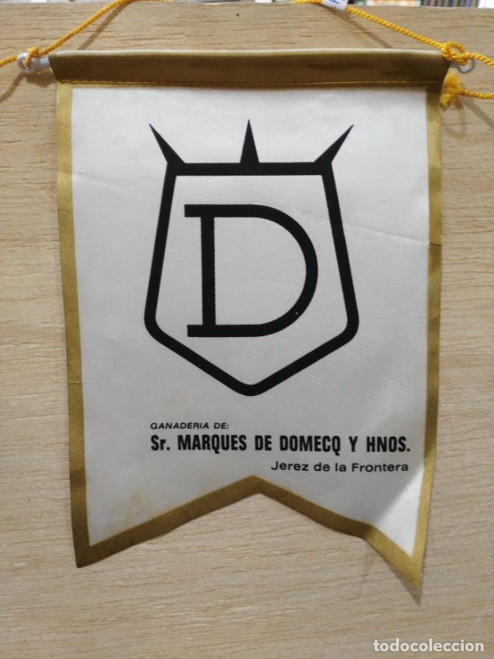 Galhardetes de cole&ccedil;&atilde;o: Bander&iacute;n Ganader&iacute;a Sr. Marqu&eacute;s de Domeq y Hnos. - Jerez de la Frontera