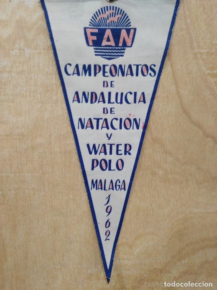 Galhardetes de cole&ccedil;&atilde;o: Bander&iacute;n Campeonato de Andaluc&iacute;a de Nataci&oacute;n y Water Polo - M&aacute;laga 1962