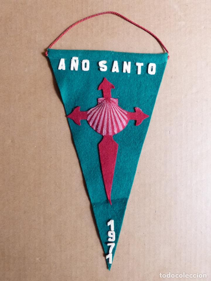 Banderines de colecci&oacute;n: Bander&iacute;n religioso A&ntilde;o Santo Compostelano 1971 - Santiago de Compostela