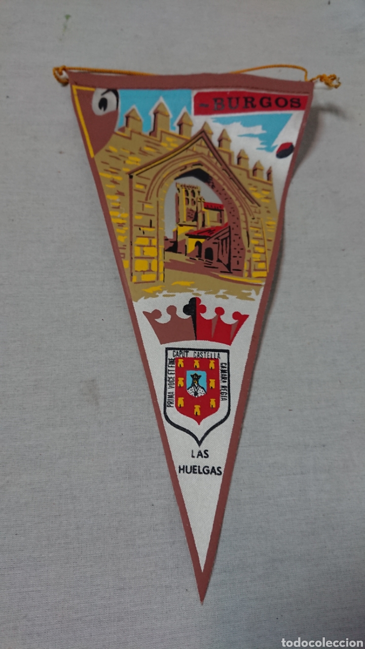 Galhardetes de cole&ccedil;&atilde;o: BANDERIN - REAL MONASTERIO DE LAS HUELGAS DE BURGOS - A&Ntilde;OS 80
