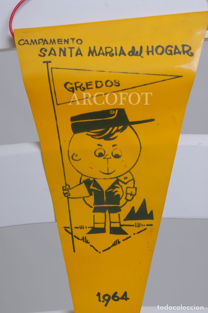 Banderines de colecci&oacute;n: 1 BANDER&Iacute;N - CAMPAMENTO SANTA MAR&Iacute;A DEL HOGAR - GREDOS - 1964