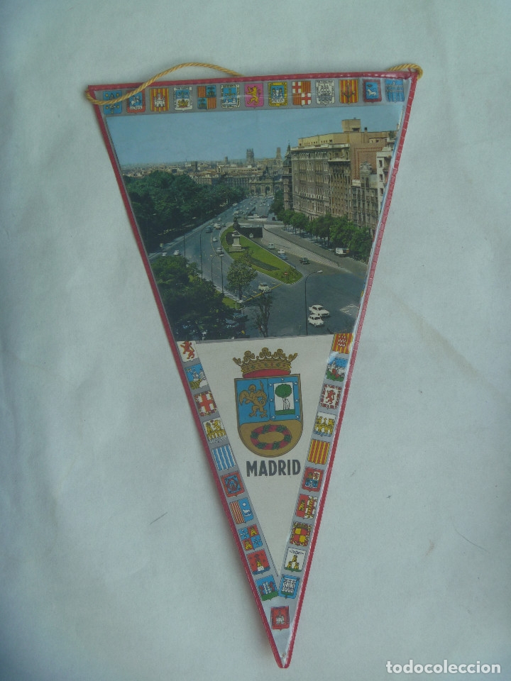 Galhardetes de cole&ccedil;&atilde;o: BANDERIN TURISTICO DE MADRID . A&Ntilde;OS 60