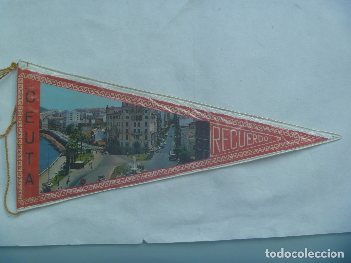 Galhardetes de cole&ccedil;&atilde;o: BANDERIN TURISTICO RECUERDO DE CEUTA . A&Ntilde;OS 60