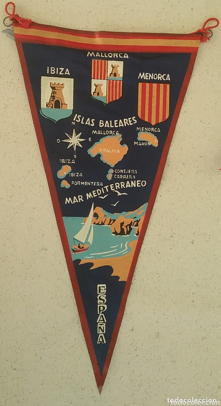Sammlung von Wimpeln: ISLAS BALEARES, Mallorca, Ibiza, Menorca,...BANDER&Iacute;N.