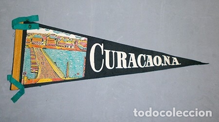 Sammlung von Wimpeln: BANDERIN DE TELA CURACAO, N.A. - BANDERIN-236