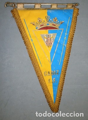 Sammlung von Wimpeln: BANDERIN DE TELA CADIZ C.F. - BANDERIN-239