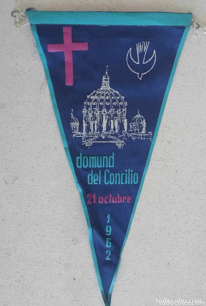 Sammlung von Wimpeln: DOMUND del Concilio, 21 octubre 1962, BANDER&Iacute;N.