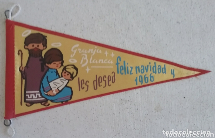 Sammlung von Wimpeln: GRANJA BLANCA, Feliz Navidad 1966, BANDER&Iacute;N.