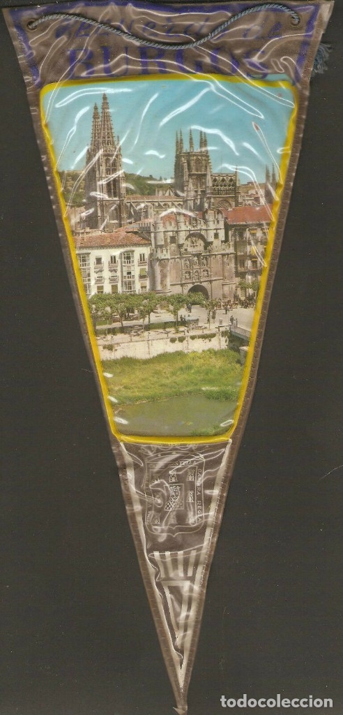 Sammlung von Wimpeln: BANDERIN ANTIGUO BURGOS,TAMA&Ntilde;O 13 X 29