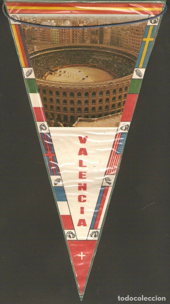 Sammlung von Wimpeln: BANDERIN ANTIGUO VALENCIA,TAMA&Ntilde;O 15 X 28