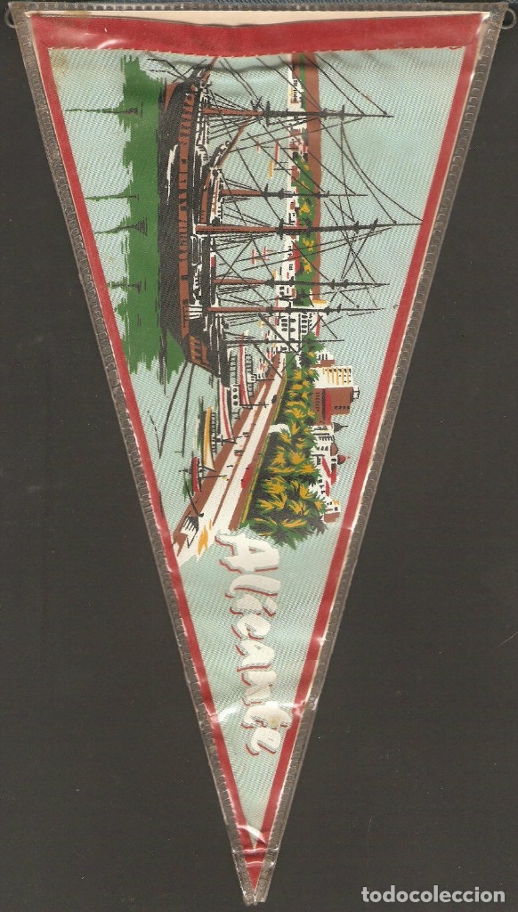Sammlung von Wimpeln: BANDERIN ANTIGUO ALICANTE COSTA BLANCA,TAMA&Ntilde;O 15 X 28,IMPRESO POR LAS DOS CARAS
