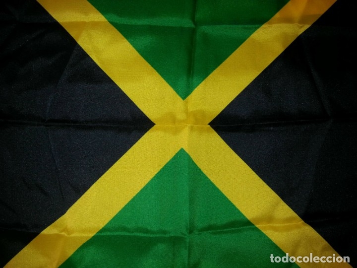 Sammlung von Wimpeln: BANDERA JAMAICA,TAMA&Ntilde;O 50 X 50 CM APROX.NUEVA