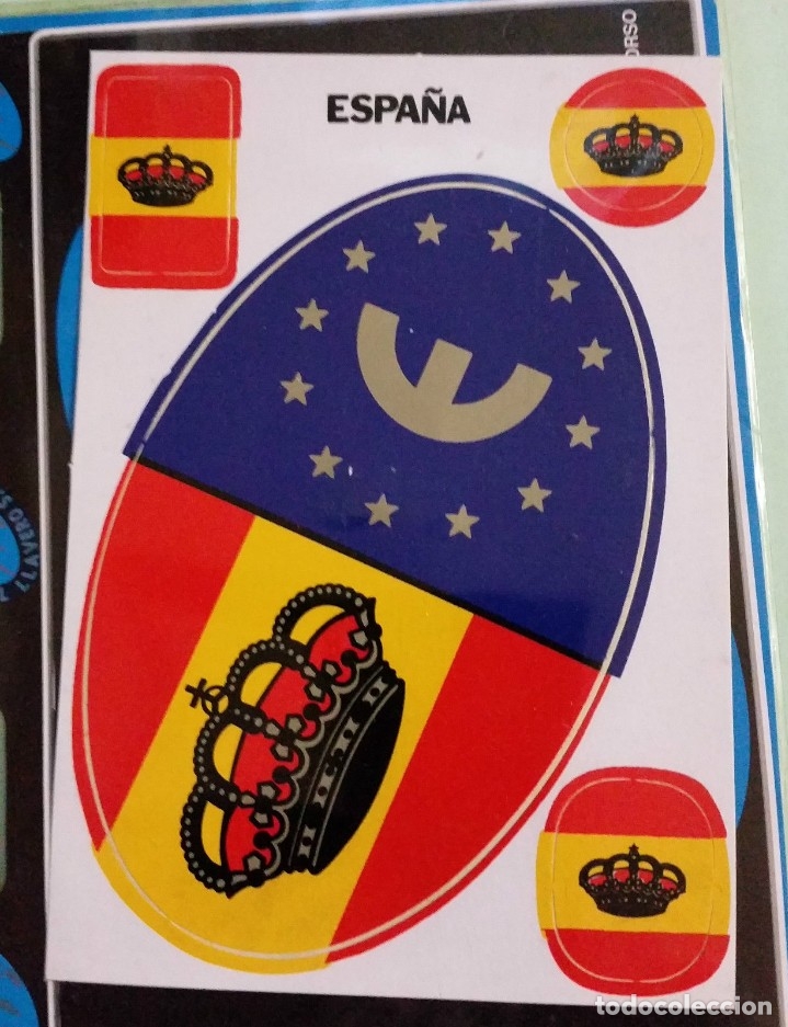 Sammlung von Wimpeln: LOTE BANDERAS AUTOADHESIVAS,14 UDS. ALGUNAS REPETIDAS Y PACK CUATRO ADHESIVOS BANDERA ESPA&Ntilde;A.