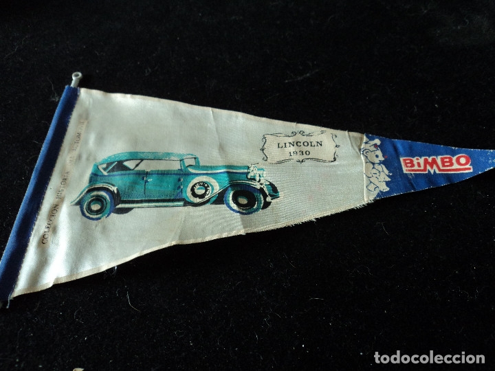Sammlung von Wimpeln: COLECCION HISTORIA DEL AUTOMOVIL DE BIMBO LINCOLN 1930 26 X 14 CM