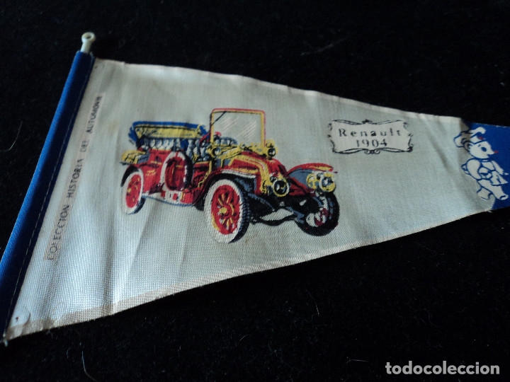 Galhardetes de cole&ccedil;&atilde;o: COLECCION HISTORIA DEL AUTOMOVIL DE BIMBO RENAULT 1904 26 X 14 CM