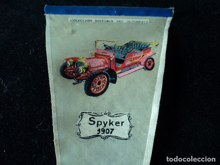 Galhardetes de cole&ccedil;&atilde;o: COLECCION HISTORIA DEL AUTOMOVIL DE BIMBO SPYKER 1907 26 X 14 CM